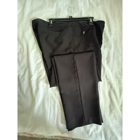 Zac & Rachel Womens 14 Stretch Black Pants, elastic waist, zip pockets - Picture 7 of 16